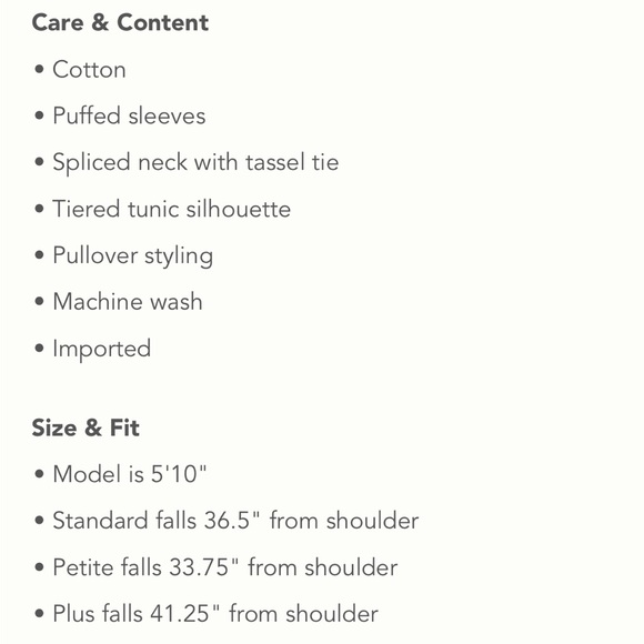 ✨ NWOT Anthropologie Carlita Tiered Tunic Sz S - Picture 8 of 8